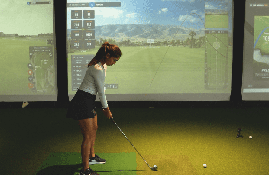 girl-club-fitting-Tour-Quality-Golf-1030x579-1-890x579 - Tour Quality Golf | Indoor Lessons, Fittings & Virtual Golf The Role of Shaft Flex in Club Fitting